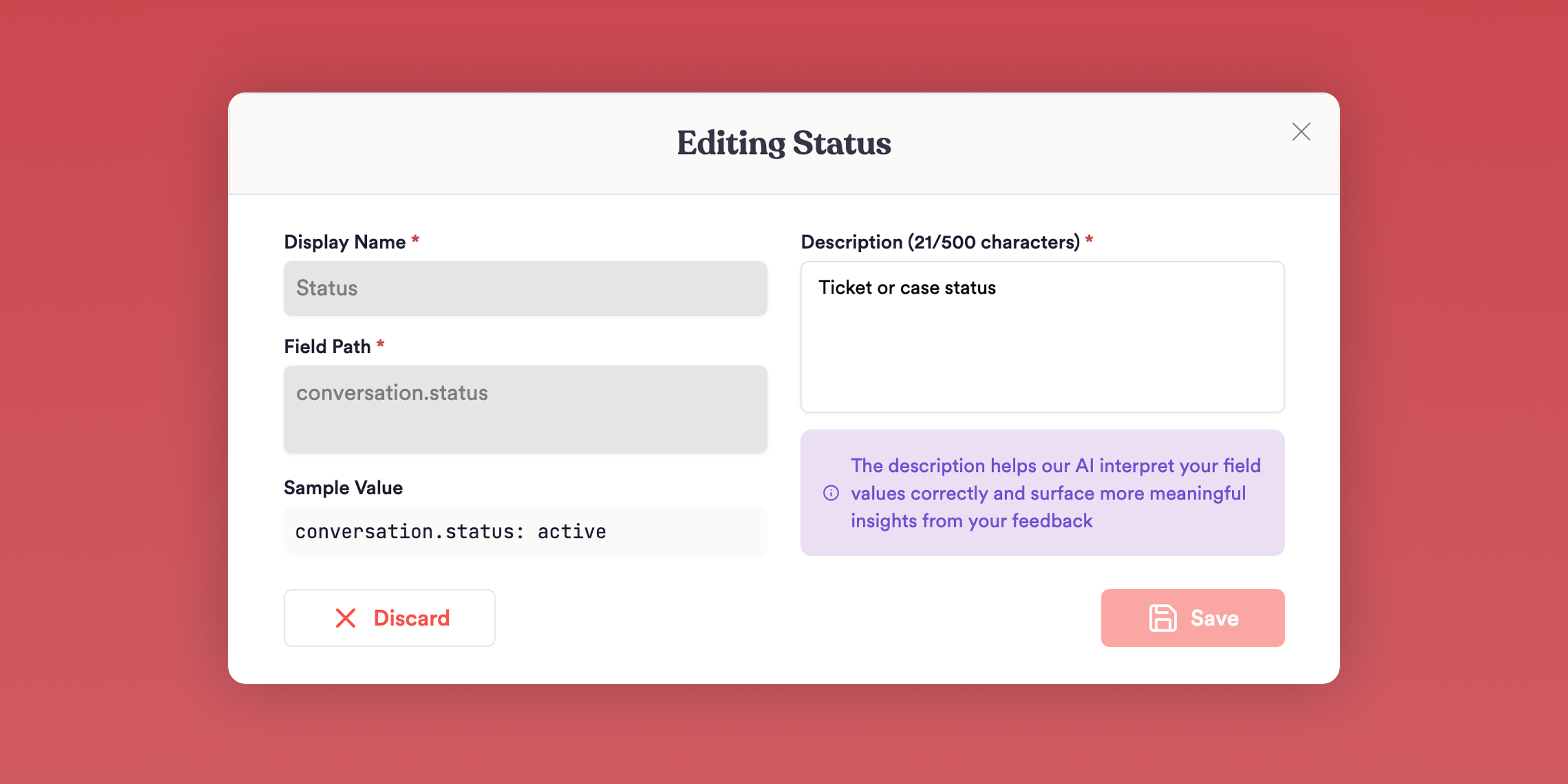 Custom Field Descriptions